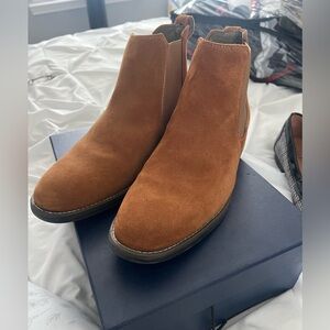 Brown Suede Chelsea Boots